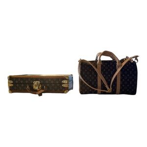 Miniature LV Suitcase & Carry Bag